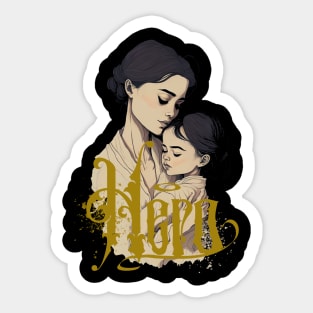 Happy Mother's Day Thanks Mom Heroine Sticker